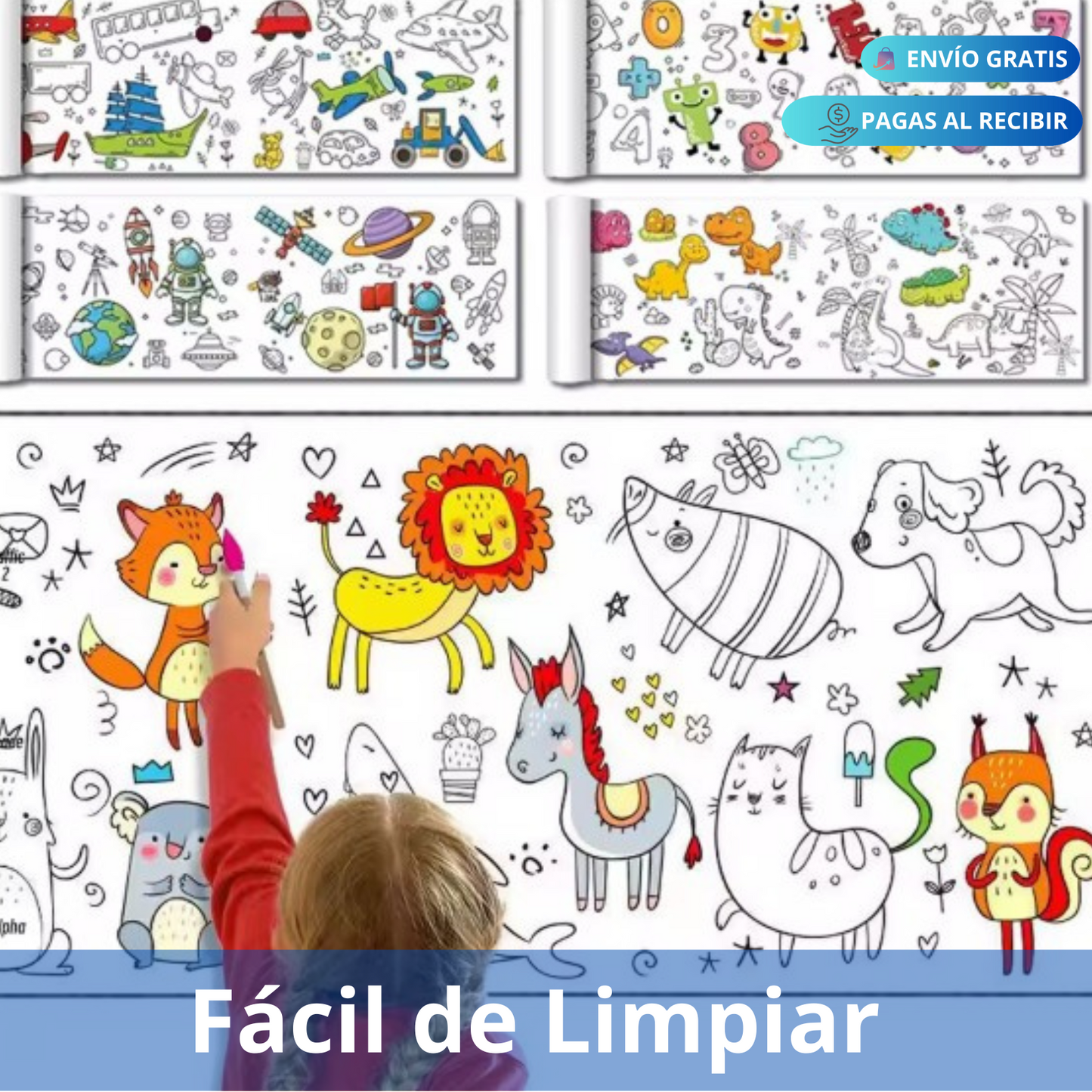 ROLLO DE PINTURA CREATIVO PARA NIÑOS