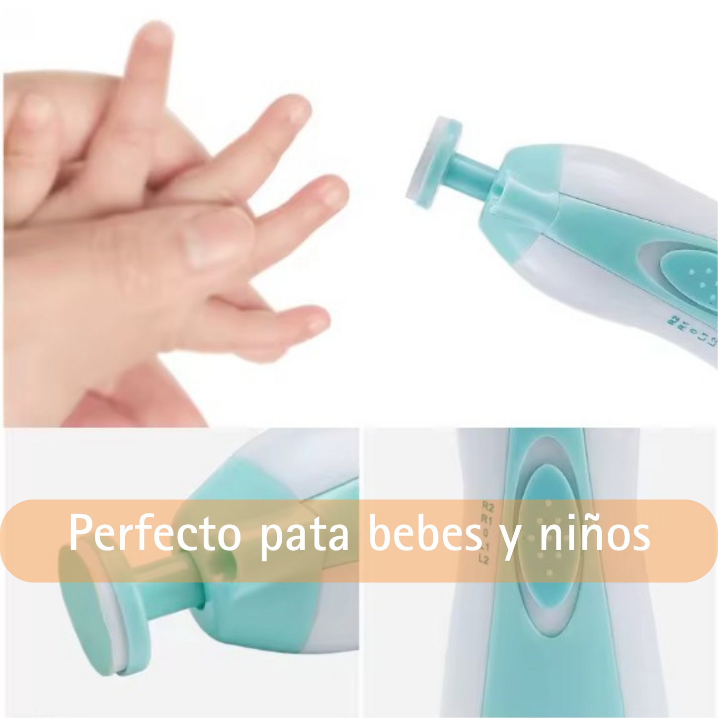 BebeNail Care 6 en 1 , Lima de uñas para Bebés